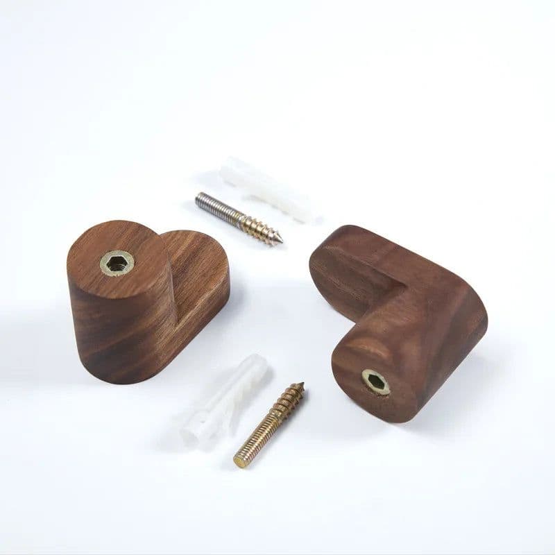 image-Wooden Hook Key Decorative Holder Door Hanger Wall Coat Rack Multi-Purpose Kitchen Bathroom Accessories Storage Gadgets Organize