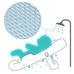image-Baby Bath Net Baby Bath Mat Newborn Bath Net Pocket Bath Rack Bath Rack Bath Rack Child Bath Bed Baby Bathing Bed Baby Products