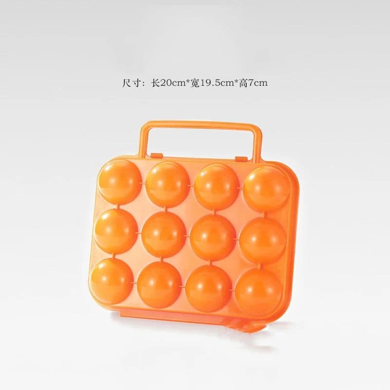 image-6/12 Grid Egg Storage Box Plastic Travel Portable Kitchen Utensils Outdoor Picnic BBQ Camping Tableware Camping Gear