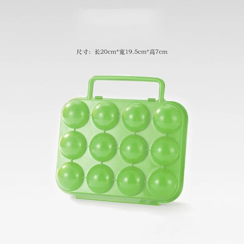 image-6/12 Grid Egg Storage Box Plastic Travel Portable Kitchen Utensils Outdoor Picnic BBQ Camping Tableware Camping Gear