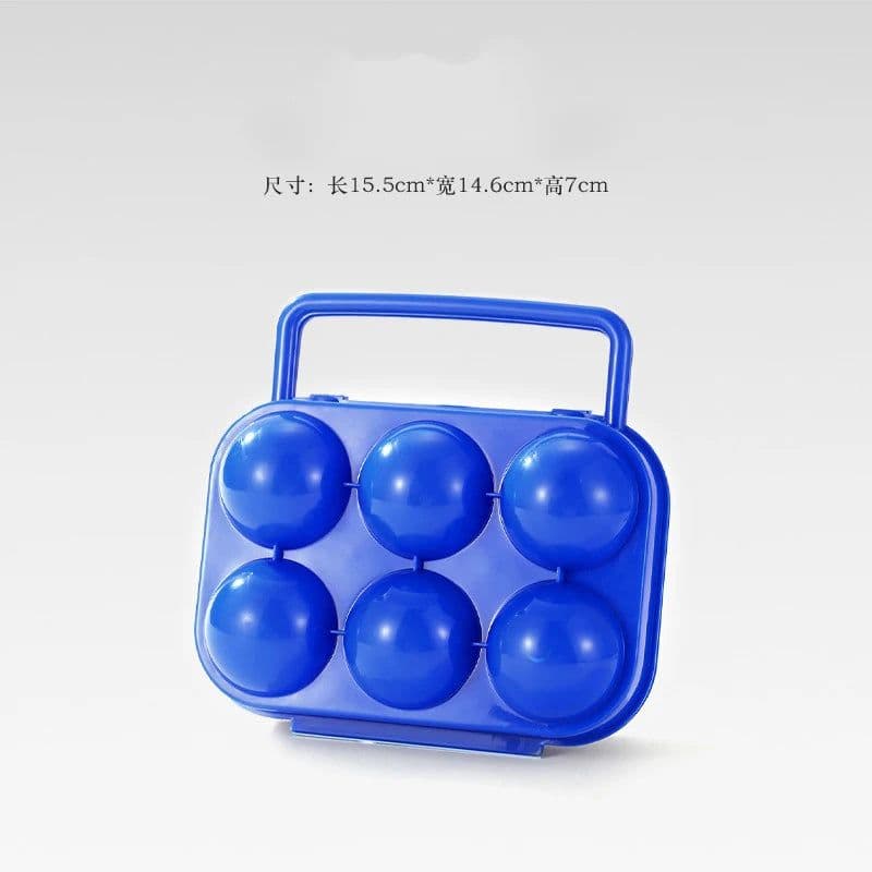 image-6/12 Grid Egg Storage Box Plastic Travel Portable Kitchen Utensils Outdoor Picnic BBQ Camping Tableware Camping Gear