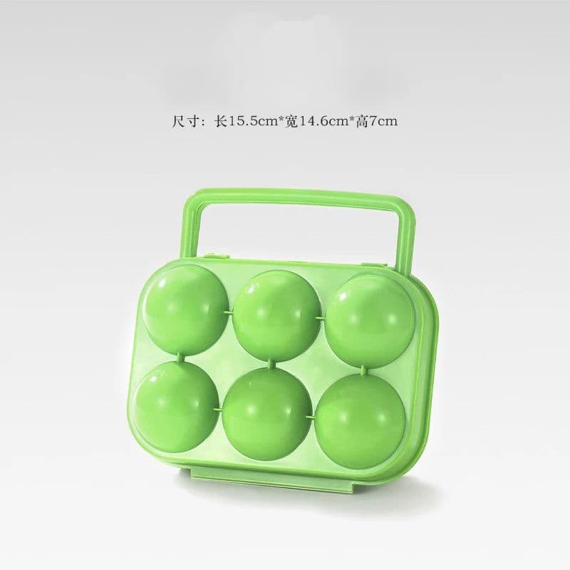 image-6/12 Grid Egg Storage Box Plastic Travel Portable Kitchen Utensils Outdoor Picnic BBQ Camping Tableware Camping Gear