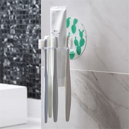 image-1PC Plastic Toothbrush Holder Toothpaste Storage Rack Shaver Tooth Brush Dispenser Bathroom Organizer Accessories Tools GUANYAO