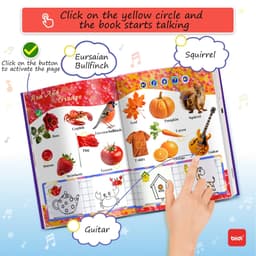 image-biidi English Finger Touch Interactive Learning Language Electronic Book Children Early-education Toy Kids Reading Talking Books