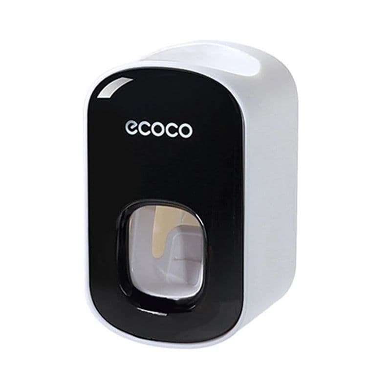 image-Automatic Toothpaste Dispenser Squeezers Toothpaste Tooth Dust-proof Toothbrush Holder Wall Mount Stand Bathroom Accessories Set