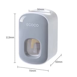 image-Automatic Toothpaste Dispenser Squeezers Toothpaste Tooth Dust-proof Toothbrush Holder Wall Mount Stand Bathroom Accessories Set