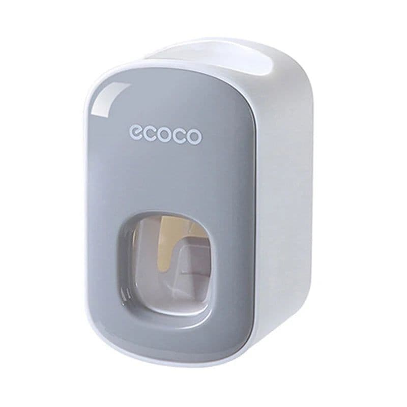 image-Automatic Toothpaste Dispenser Squeezers Toothpaste Tooth Dust-proof Toothbrush Holder Wall Mount Stand Bathroom Accessories Set