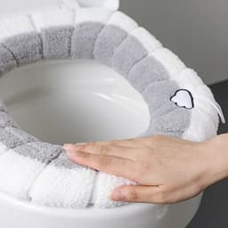image-2856 Thickened Plush O-Type Warm Toilet Cushion Universal Toilet Cushion Reusable Winter Toilet Seat Cushion Toilet Seat Cover