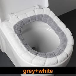 image-2856 Thickened Plush O-Type Warm Toilet Cushion Universal Toilet Cushion Reusable Winter Toilet Seat Cushion Toilet Seat Cover