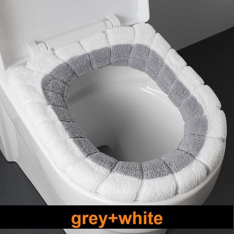 image-2856 Thickened Plush O-Type Warm Toilet Cushion Universal Toilet Cushion Reusable Winter Toilet Seat Cushion Toilet Seat Cover