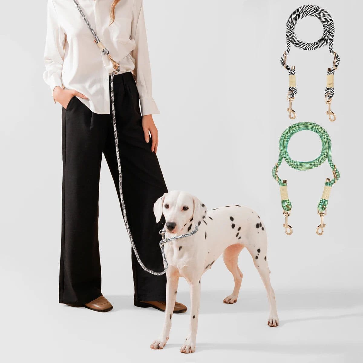 image-Hands-free Dogs Lead Rope New Fashion Multi-function Pet Leashes For Small medium and large dogs Outdoor Running walking 10 in 1