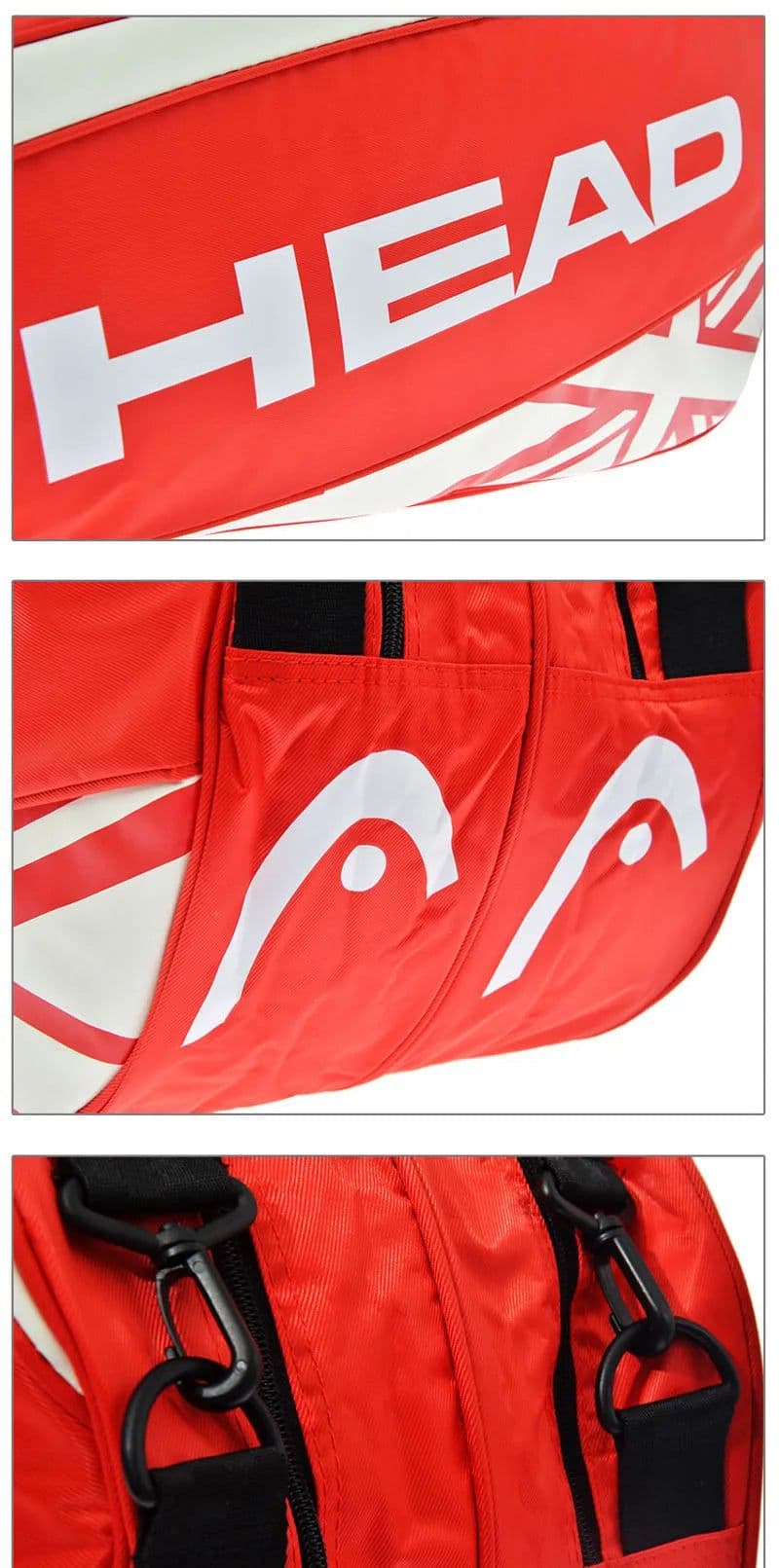 image-Professional HEAD Tennis Bag Thermal Insulation 6 Pack Padel Raquete Squash Backpack Unisex Original HEAD Tennis Shoulder Bags