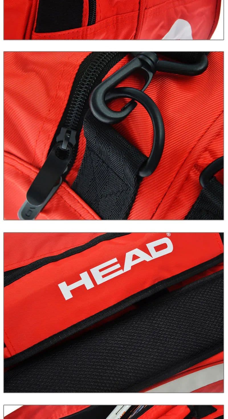 image-Professional HEAD Tennis Bag Thermal Insulation 6 Pack Padel Raquete Squash Backpack Unisex Original HEAD Tennis Shoulder Bags