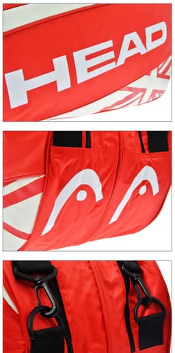 image-Commemorative Edition HEAD Tennis Bag High Quality Men Women Sports Fitness Squash Padel Beach Tennis Backpack HEAD Shoulder Bag