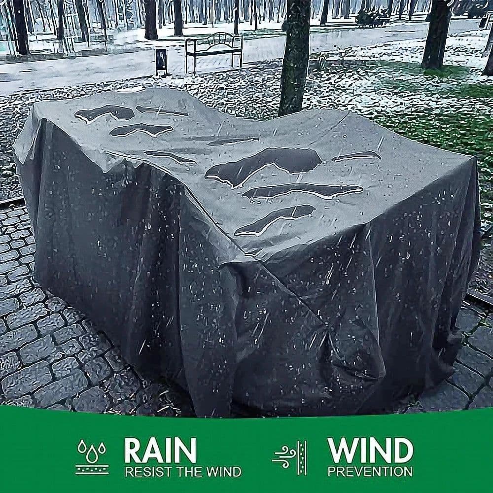 image-Small size Outdoor Patio Garden Furniture Waterproof Covers Rain Snow Chair covers Sofa Table Chair Dust Proof Cover