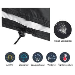 image-Small size Outdoor Patio Garden Furniture Waterproof Covers Rain Snow Chair covers Sofa Table Chair Dust Proof Cover