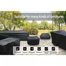 image-Small size Outdoor Patio Garden Furniture Waterproof Covers Rain Snow Chair covers Sofa Table Chair Dust Proof Cover