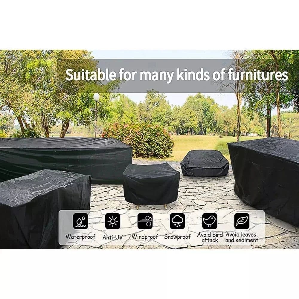 image-Small size Outdoor Patio Garden Furniture Waterproof Covers Rain Snow Chair covers Sofa Table Chair Dust Proof Cover