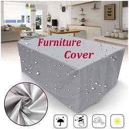 image-Waterproof Garden Furniture Covers, Rain and Snow Cover, Chair Covers for Sofa, Table and Chair, Dust Proof, Outdoor, 55 Sizes