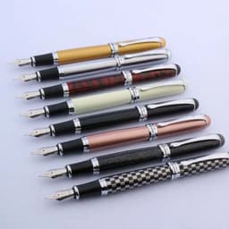 image-METAL Jinhao X750 Fountain Pen hot color Chessboard GIFT Medium Nib Stationery Office school supplies