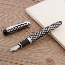 image-METAL Jinhao X750 Fountain Pen hot color Chessboard GIFT Medium Nib Stationery Office school supplies