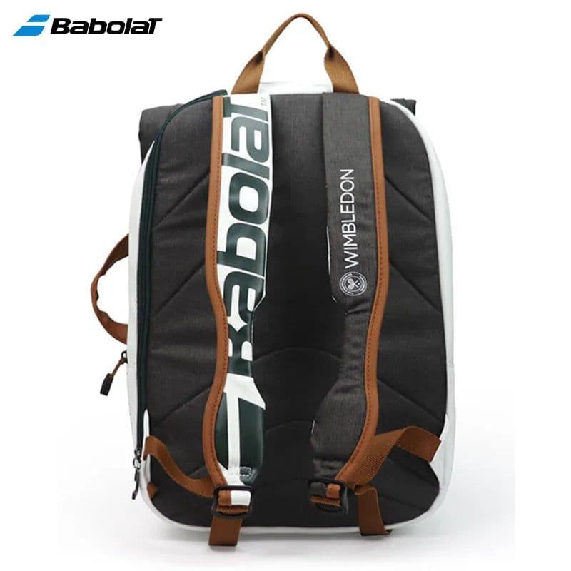 image-Genuine Babolat Tennis Backpack Pure Wimbledon Co-branding Tennis Padel Squash Badminton Rackets Bag Large Capacity Raquete Bags