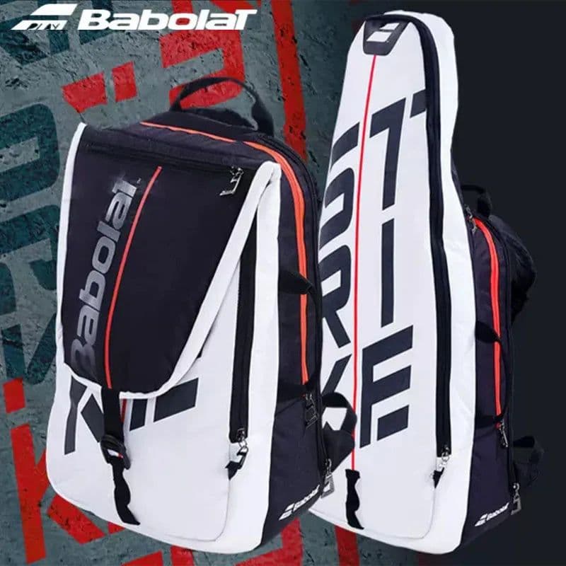 image-Genuine Babolat Tennis Backpack Pure Wimbledon Co-branding Tennis Padel Squash Badminton Rackets Bag Large Capacity Raquete Bags