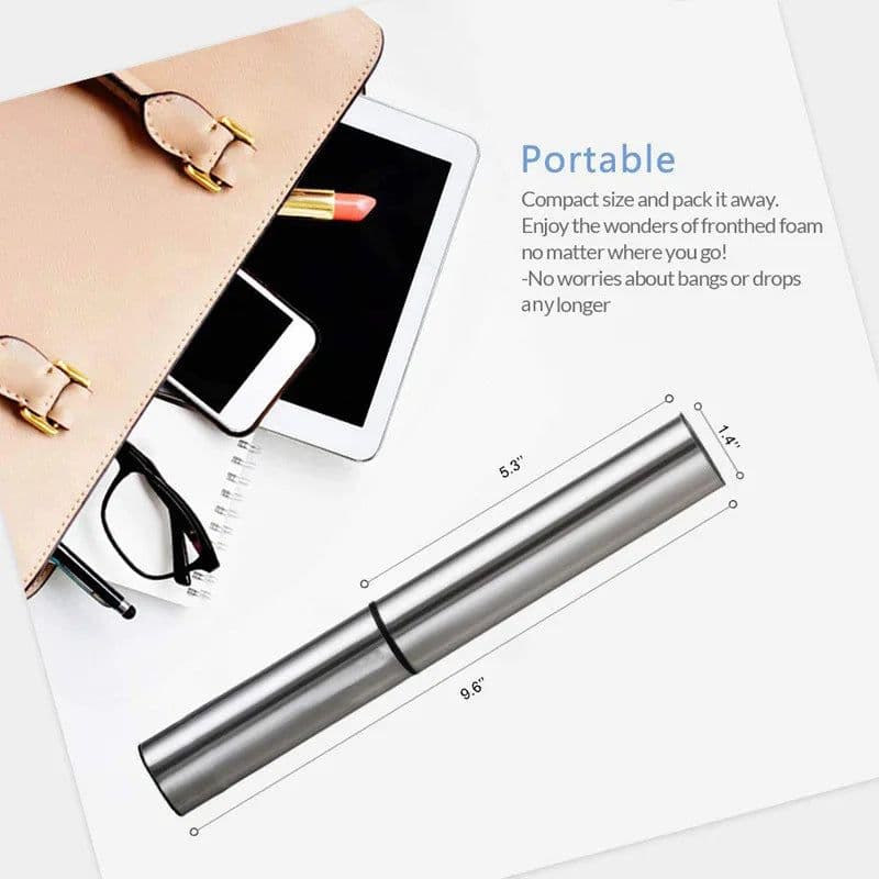 image-Mini Portable USB Rechargeable Electric Milk Frother Foam Maker Handheld Foamer High Speeds Drink Mixer Frothing Wand for Coffee