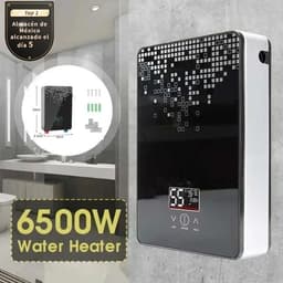 image-Electric Hot Water Heater Tankless Instant Boiler Bathroom 110V 220V Tankless Shower Thermostat Safe Intelligent Automatica