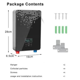 image-Electric Hot Water Heater Tankless Instant Boiler Bathroom 110V 220V Tankless Shower Thermostat Safe Intelligent Automatica