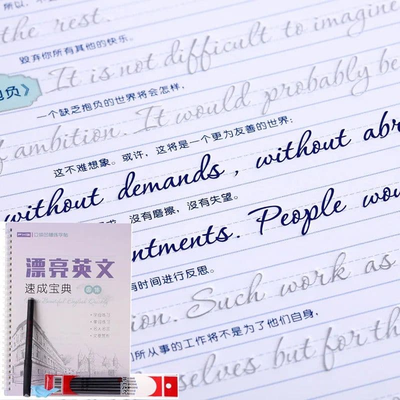image-4 Books Reusable Copybook for Calligraphy Children's Favorite Copy Color Picture Book Learning Will Be Fun English Lettering Toy