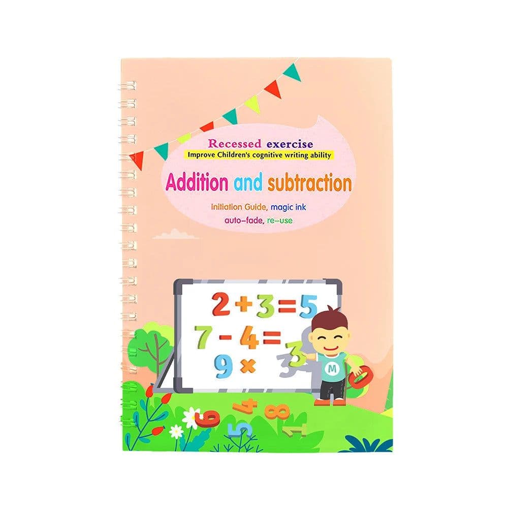 image-4 Books Reusable Copybook for Calligraphy Children's Favorite Copy Color Picture Book Learning Will Be Fun English Lettering Toy