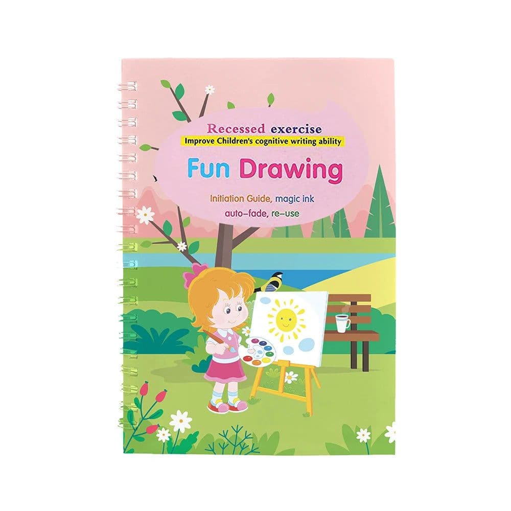 image-4 Books Reusable Copybook for Calligraphy Children's Favorite Copy Color Picture Book Learning Will Be Fun English Lettering Toy