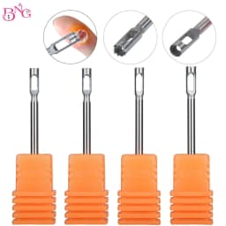 image-Stainless steel Medical Pedicure Drill Bit Faster Corn Remover Removal Foot Callus Cuticle Cutter Rotary Burr Bits Tool