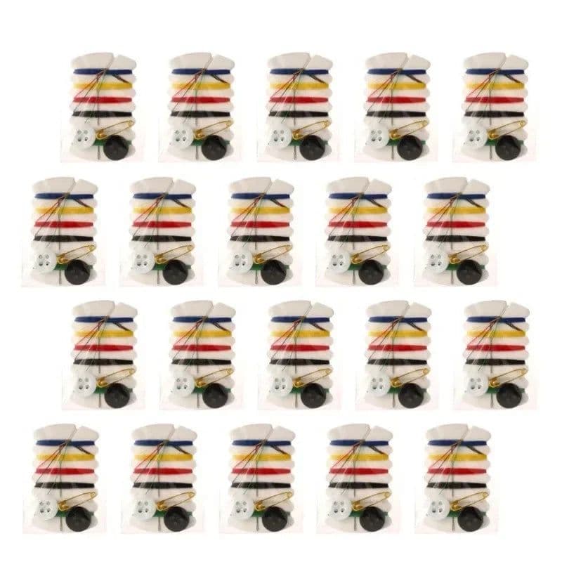 image-20/50/100pcs Mini Portable Sewing Kit Needle Thread Button Pin Travel Household Tools Hand Sewing Bag for Travel Hotel Supplies