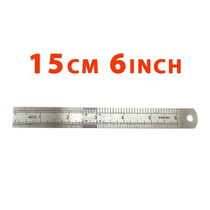 image-0.8mm Thickness Steel Ruler Thicker Drafting Supplies Hardware Tools Ruler Double Faced Office And School Kawaii Free Shipping