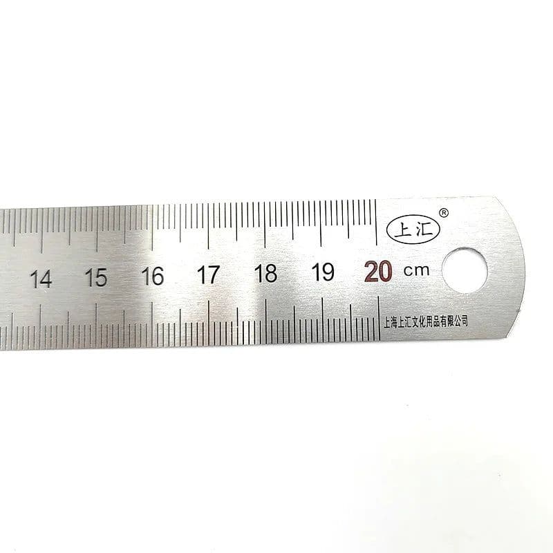 image-0.8mm Thickness Steel Ruler Thicker Drafting Supplies Hardware Tools Ruler Double Faced Office And School Kawaii Free Shipping