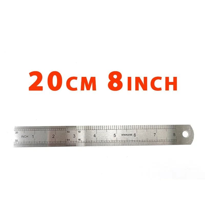 image-0.8mm Thickness Steel Ruler Thicker Drafting Supplies Hardware Tools Ruler Double Faced Office And School Kawaii Free Shipping