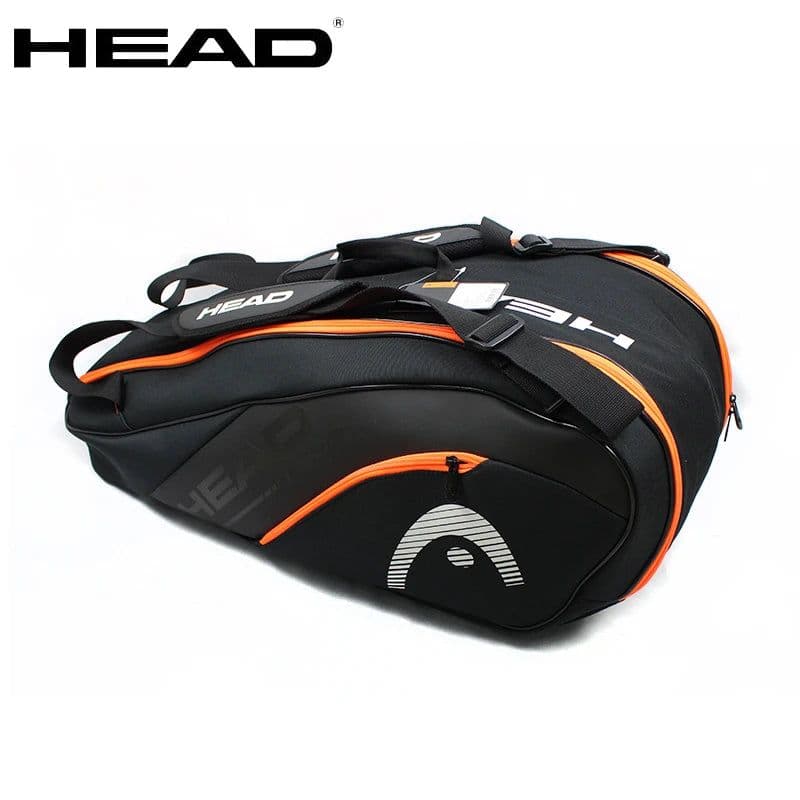 image-9-Pack HEAD Tennis Bag Classic Djokovic Tennis Racket Backpack Adult Men Women Squash Padel Beach Tennis Shoulder Bags Accessory