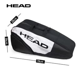 image-9-Pack HEAD Tennis Bag Classic Djokovic Tennis Racket Backpack Adult Men Women Squash Padel Beach Tennis Shoulder Bags Accessory