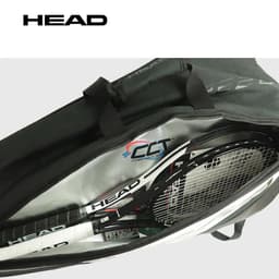 image-9-Pack HEAD Tennis Bag Classic Djokovic Tennis Racket Backpack Adult Men Women Squash Padel Beach Tennis Shoulder Bags Accessory