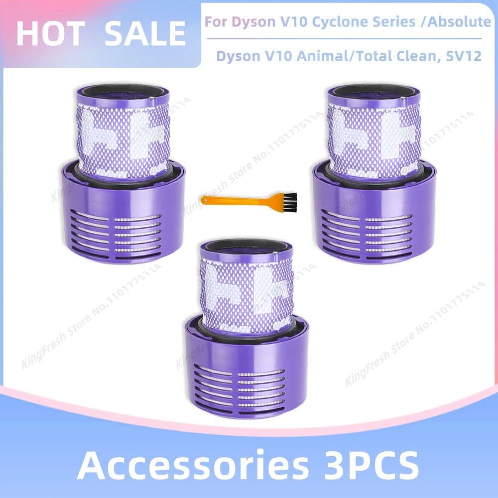 image-Replacement Hepa Filter Fit For Dyson SV12, Dyson V10 Cyclone Series, V10 Absolute, V10 Animal, V10 Total Clean Vacuum Parts