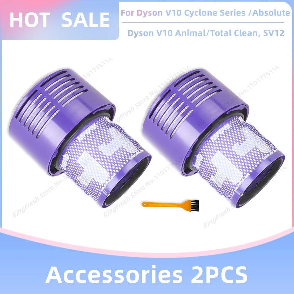 image-Replacement Hepa Filter Fit For Dyson SV12, Dyson V10 Cyclone Series, V10 Absolute, V10 Animal, V10 Total Clean Vacuum Parts