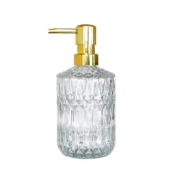 image-Bathroom Hand Sanitizer Container Portable Glass Travel Liquid Soap Dispenser 390ml Shampoo Body Wash Dispenser Accessories