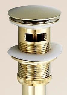 image-Antique Brass Gold Black Bathroom Brass Pop Up Sink Drain Brass Pop-up Drain basin waste
