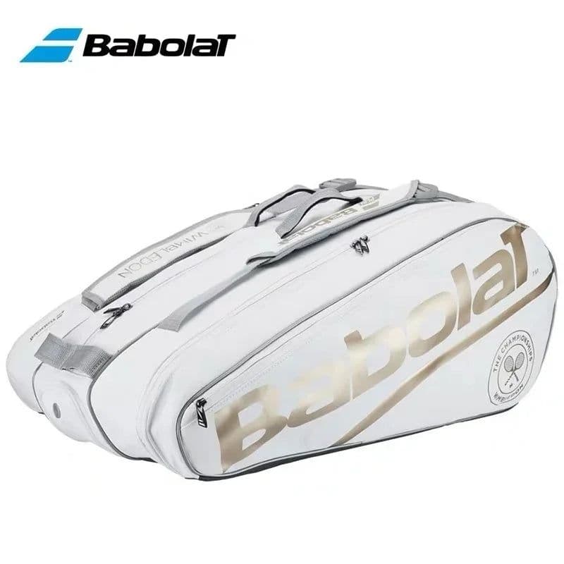image-Babolat Tennis Backpack PURE Wimbledon Raqueteira Tennis Bag 2 /6 /12 Tennis Racket Bag Padel Racket Badminton Raquete Tenis Bag