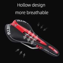 image-LIETU Bicycle Saddle MTB Road Bike Cycling Silicone Skid-proof Saddle Seat Silica Gel Cushion Seat Leather Front Seat Mat
