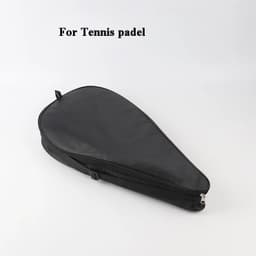 image-Oxford Black Padel Paddle Bag Cover For Various Tennis Racket Soft Face Carbon Fiber EVA Racquet Unisex Tennis Shoulder Bags