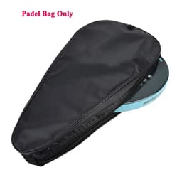 image-Oxford Black Padel Paddle Bag Cover For Various Tennis Racket Soft Face Carbon Fiber EVA Racquet Unisex Tennis Shoulder Bags