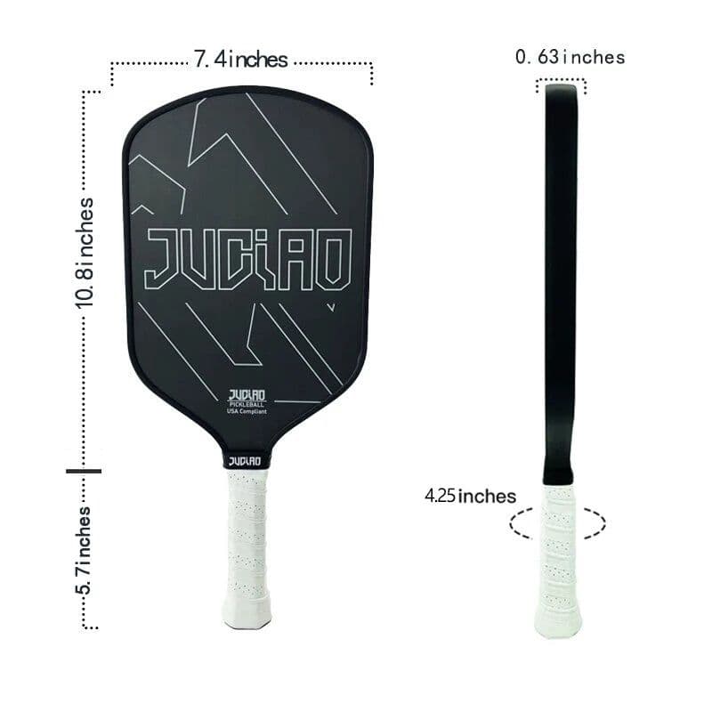 image-Pickleball Paddle Carbon Surface with High Grit & Spin USAPA Compliant Enhanced Power Sweet Spot T700 Raw Carbon Fiber Paddle